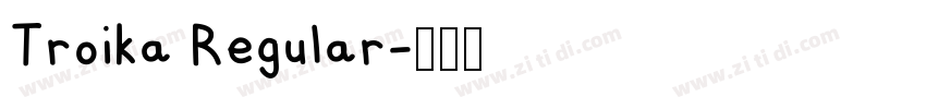 Troika Regular字体转换